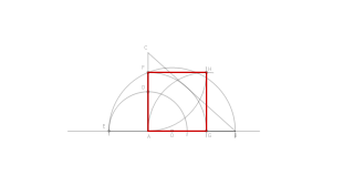 Cuadrado equivalente a un triángulo