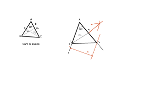TRIÁNGULO CONOCIDO UN LADO, UNA MEDIANA Y UNA ALTURA