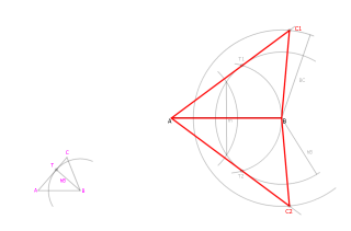 Triángulo Escaleno: dos lados y una altura