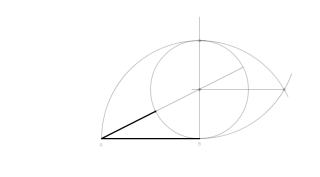 Sección áurea de un segmento