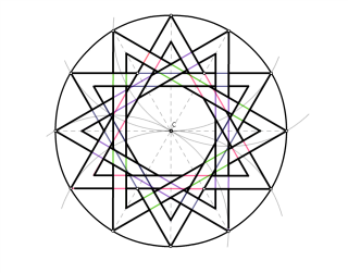 Estrella con poligonos