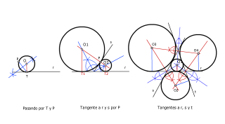 TANGENCIAS ENTRE RECTAS Y CIRCUNFERENCIAS