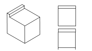 CUERPO CON VISTAS ALZADO Y PLANTA