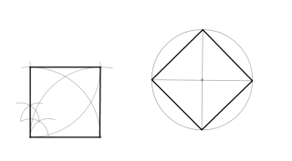 Cuadrado a partir del lado y por división