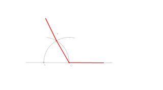 120º ko angeluaren eraiketa