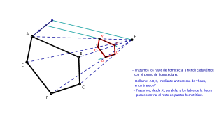HOMOTECIA - Traza la figura homotética con una razón de homotecia k=1/3