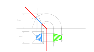 Intersecció entre piramide i pla