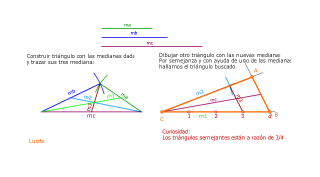TRIÁNGULO 3 MEDIANAS RECURSIVO