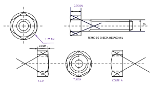 Perno de cabeza hexagonal