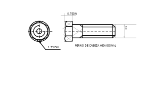 PERNO DE CABEZA HEXAGONAL