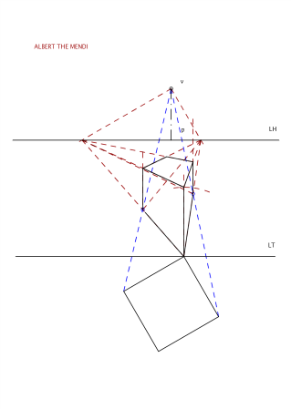 cubo en perspectiva cónica