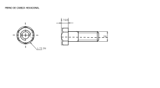 PERNO DE CABEZA HEXAGONAL