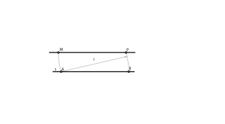 Recta paralea a otra s por un punto P