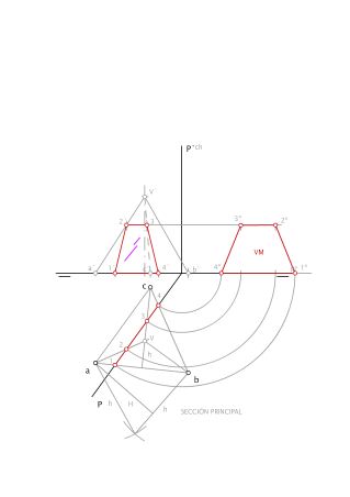 Sección a un tetraedro