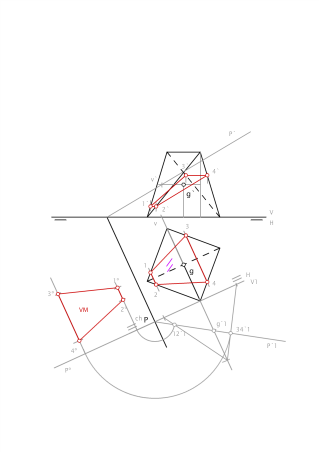 Sección a un tetraedro