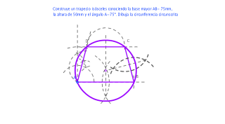 Construcción del trapecio isósceles