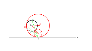 23.- APOLONIO CRP. Estando el punto en la recta.