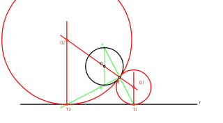 24.-  CRP. Estando el punto en la circunferencia.