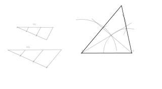 Triángulo dado lado y medianas