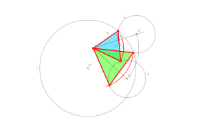 Giro de triángulos equiláteros