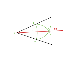 02.4 BISECTRIZ DE UN ÁNGULO.