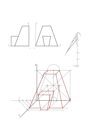 Perspectiva caballera a partir de sus vistas