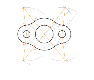2. Figura con tangencias