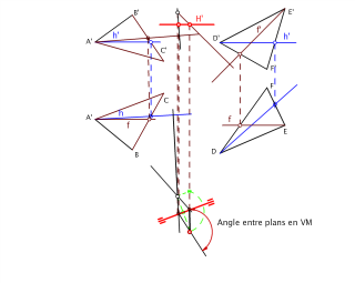 Angle entre placs oblics