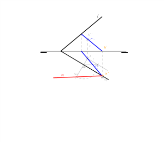 4. Abatimiento de una recta cualquiera