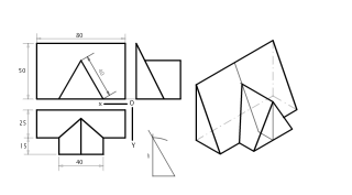 Representa en sistema Axonomètric Isomètric