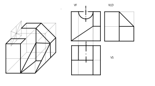 Solido a 45 grados y Vistas Principales