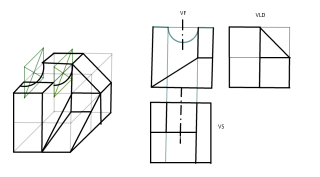 SOLIDO DE 45 GRASDOS Y SUS VISTAS PRINCIPALES