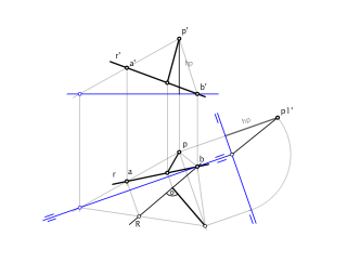 Perpendicular a recta (per moviment compost)
