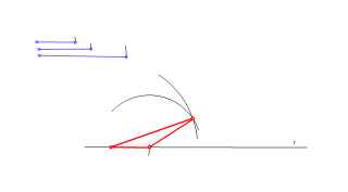 triánguloconocido tres lados 