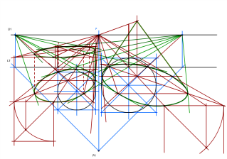 TRAZA LA PERSPECTIVA CÓNICA DEL CILINDRO DE 40MM SITUADO A LA IZQUIERDA Y LA DEL CONO DE 80MM SITUADO A LADERECHA.