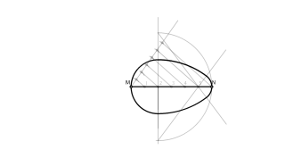 Construcción de un ovoide conociendo su eje
