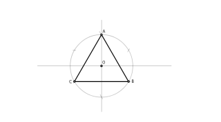 TRIANGELUA bere zirkunferentzia zirkunskribatuaren erradioa ezaguna denean