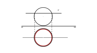 SECCIÓN DE LA ESERA POR UN PLANO HORIZONTAL.