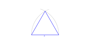 construcción triángulo equilátero