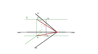 8. Intersección entre plano cualquiera y plano que contiene a la L. de T.