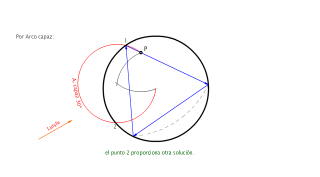 billar circular. Aplicación de Arco capaz