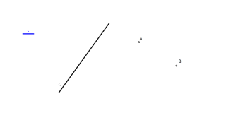 paralelas interceptan a recta en puntos a cierta distancia dada.