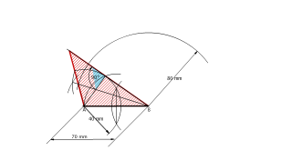 Triángulo coñecendo tres métricas