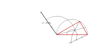 Triángulo coñecendo dúas métricas e un ángulo