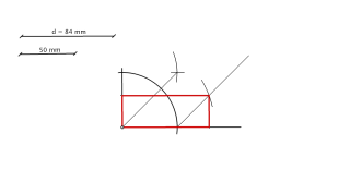cuadriláteros-trazar un rectángulo coñecendo diagonal e diferencia entre os lados
