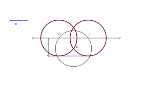 Circunferencias tangente a rectas.