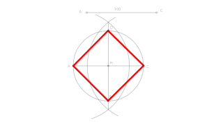Cuadrado dada la diagonal
