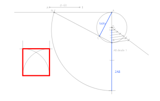 Cuadrado equivalente a circulo