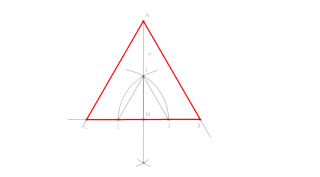 Construcción de un triángulo equilátero conociendo su altura