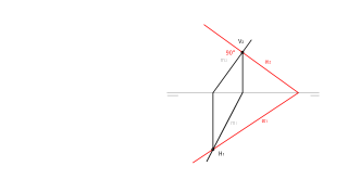 construir un plano dada a recta de máxima inclinación